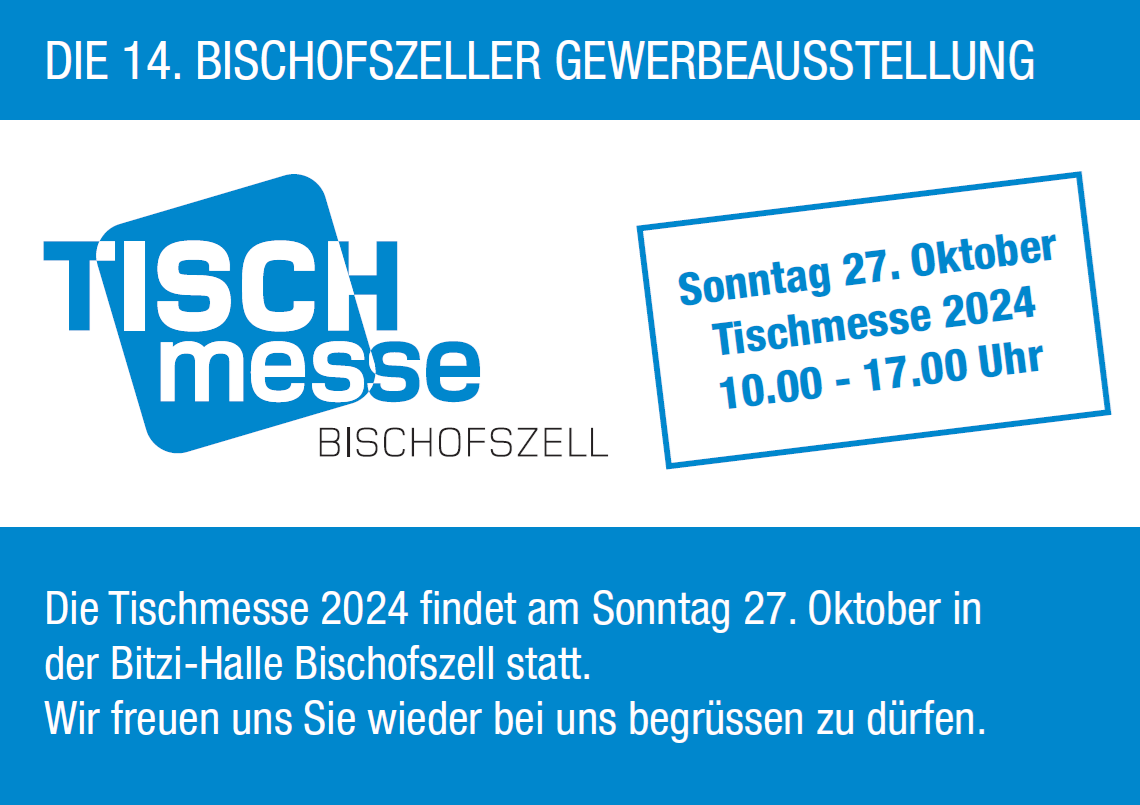 Tischmesse Bischofszell 2024 vorderseite